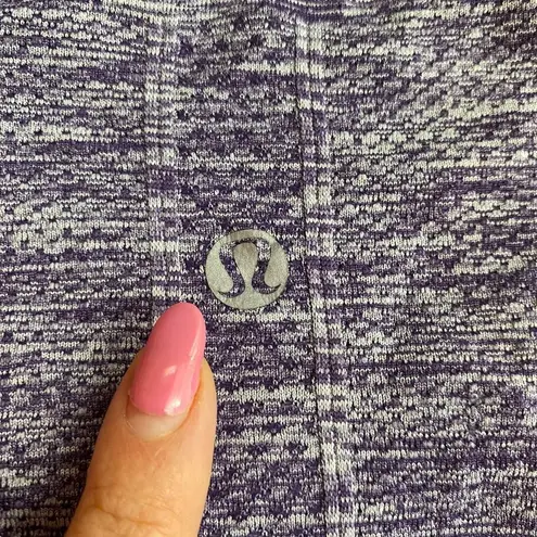 Lululemon  Swiftly Tech Long Sleeve Crew Size 4 Space Dye Heathered Purple Fog