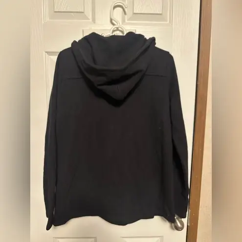 James Perse  Black Double-Breasted Pea Coat