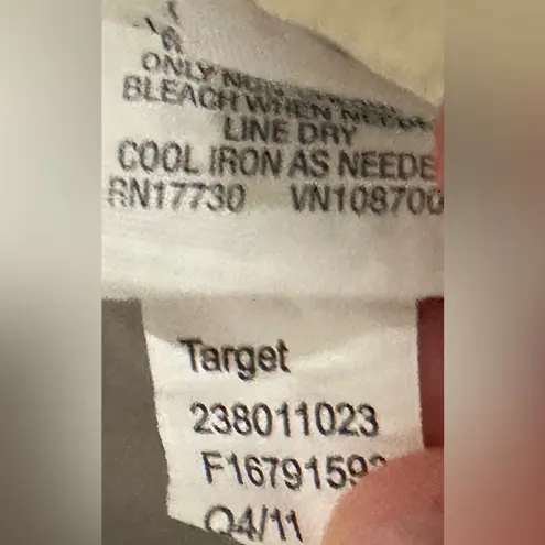 Mossimo Navy White Striped Side Tie Bikini Bottoms Women's Sz S