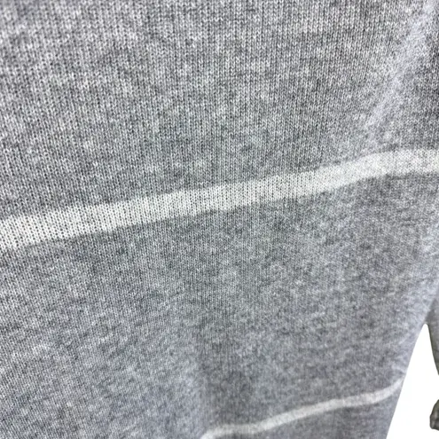 Benedetta B Gray Striped Merino Wool Cashmere Blend Pullover Sweater Size M Size M