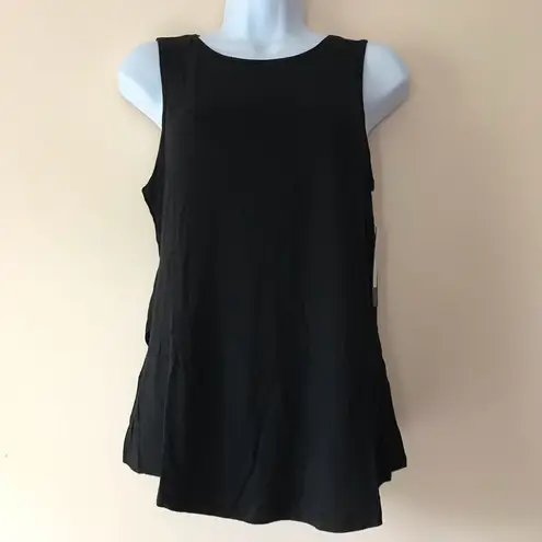 Pink Lotus PL Movement Soft Black Open Back Wrap Top Sz XS