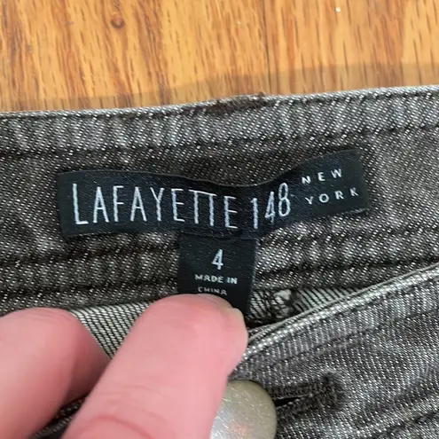 Lafayette 148  Mid-rise Skinny Jeans Brown Wash size 4