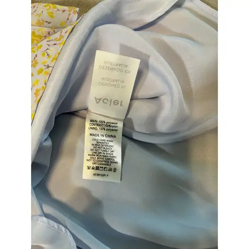 Acler Floral Ruffle Mesh Overlay Romper Size 6 Elegant Party Outfit Purple