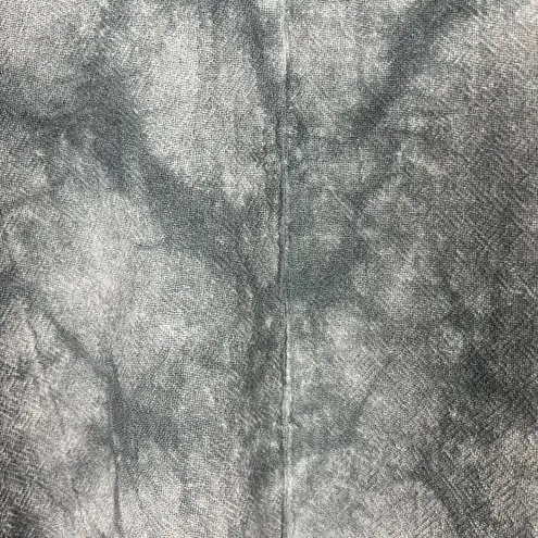 Oh My Gauze Top Womens S/M Gray Tie Dye 100% Cotton 3/4 Sleeve V