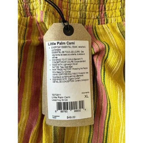 prAna  Little Palm Cami‎ Leapfrog Stripe NWT XL