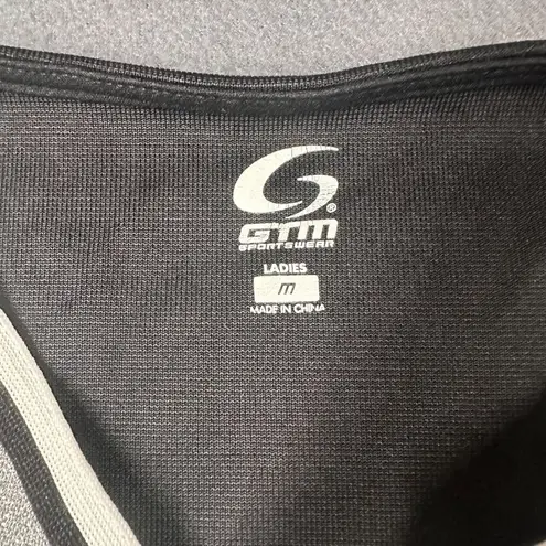 Cheerleader Uniform Top Black Silver V