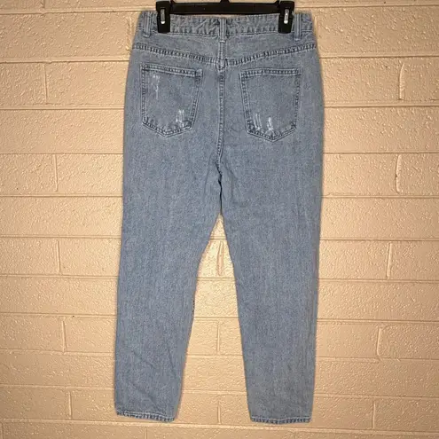 SheIn  Distressed Light Blue Women's Jeans