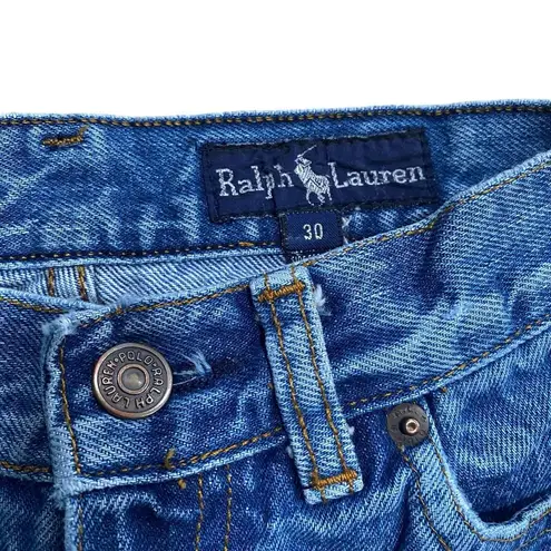 Ralph Lauren  Blue‎ Jeans Tag Size 30 (26x25.5) High Rise Straight Classic Hemmed
