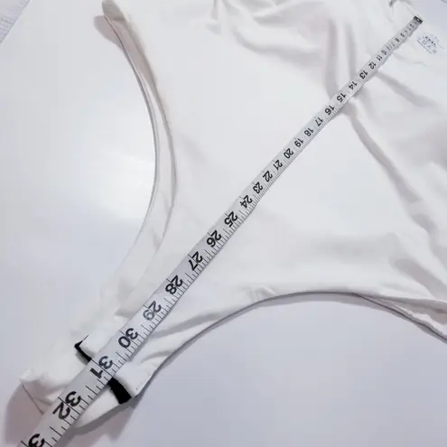 Klassy Network White Bramisuit One Piece Racer Back Backless Bodysuit Size undefined