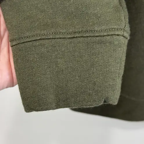 Chico's  Zenergy Embroidered Garden Sweatshirt Sz M 1 US 8-10 Green Floral Casual