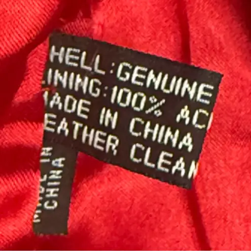 Scullly Red Genuine Leather Fringe Vest Coachella, Cowgirl, Rodeo Women’s 10