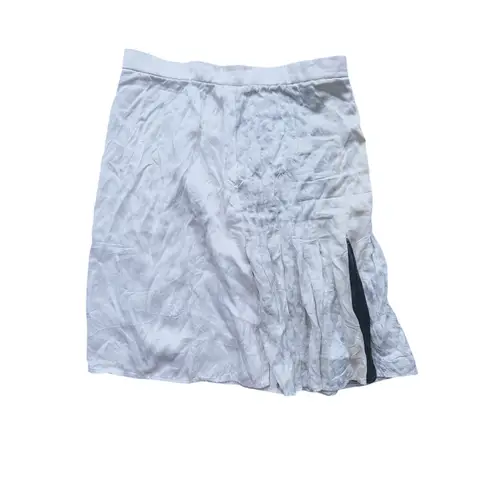 Stella McCartney Silk Pleated Skirt Cream Small Quiet Luxury Old Money Coquette