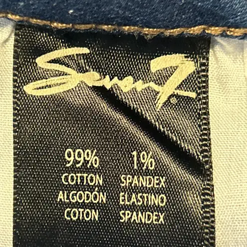 Seven 7 Jeans Size 6 Rhinestone Embellished Legging Jeans Blue Limited Edition