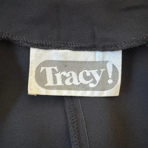 Vintage ‘80s Tracy! Sheer Black Sequined V