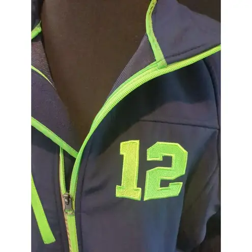 Women's Ellie & Kate Seahawks blue zip up jacket size 2xl