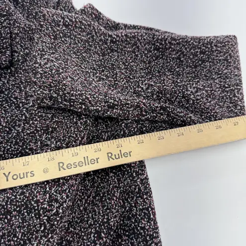 Black Tape Blazer Womens Small Black White Open Front Textured Knit Jacket Coat