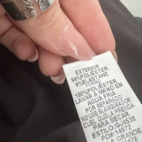 Glam Black Satin Lined Blazer Women Size LARGE Womens NWOT