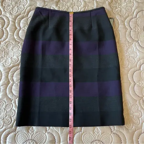 Tahari  Arthur S. Levine Classic Colorblock Stripe Pencil Skirt NEW Size 4