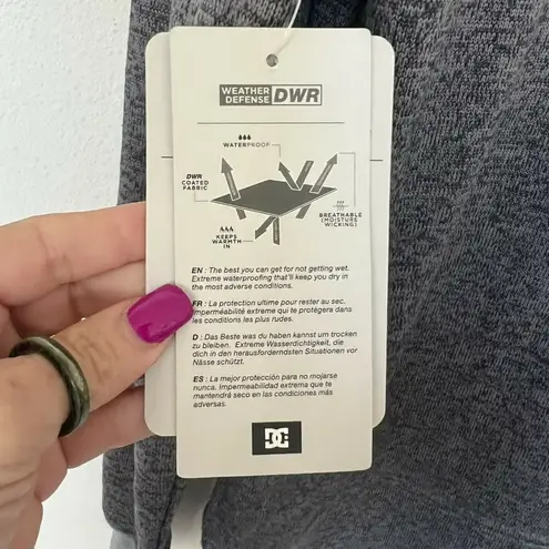DC Snow Sweatshirt kangaroo pocket XSMALL GRAY snowboard NWT Size XS