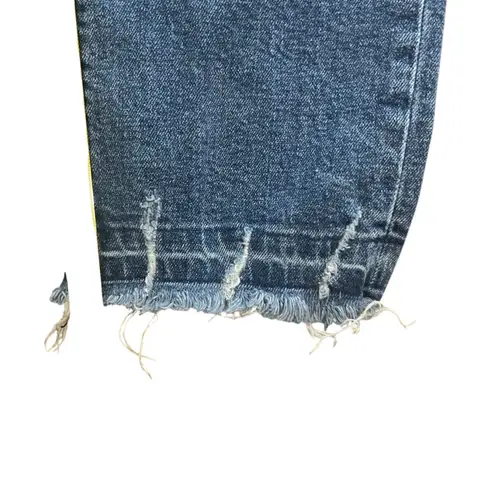 Dear John Womens Blaire High Rise Straight Jeans Size 28 Distressed Raw Hem