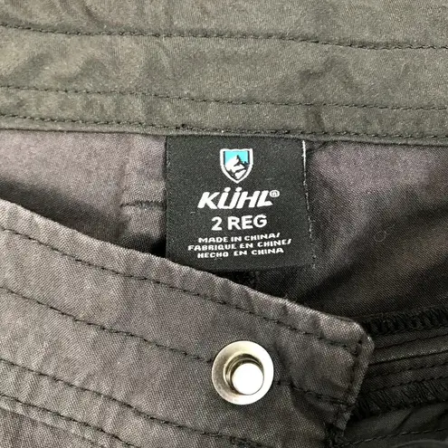 Kuhl KÜHL Legendary Pant Roll-Up Women 2R Gray Hiking Outdoor Travel Camping Classic