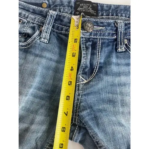 Vintage Y2K Rerock for Express Boot Cut Jeans Size 4 Short EUC!‎ 0231 Blue