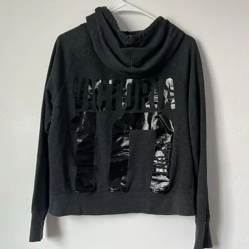 Victoria's Secret VSX Victoria 10 Pullover Hoodie Dark Gray Size Medium
