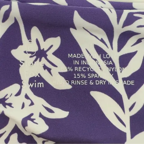 Stone Fox Swim Stone Fox Mase Tankini Swim Top In Kauai Purple White Tropical Modest Size L