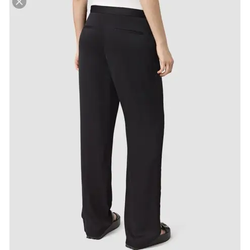 All Saints Ivana Trousers Wide Leg Women Black Women’s Size 6 Minimalist Office