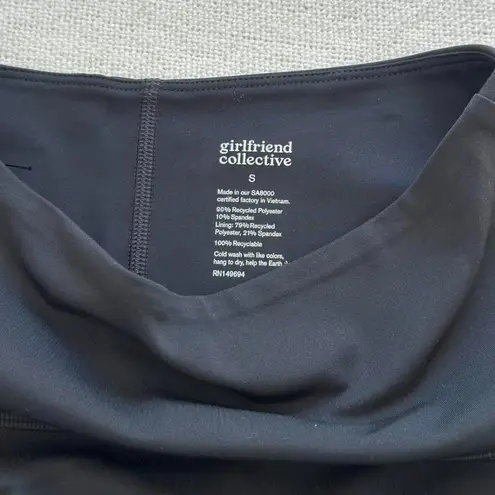 Girlfriend Collective Float Flounce Skort in Jet Black, Size Small