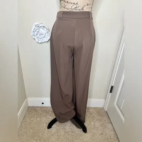 Princess Polly NTM: Chocolate Brown Archer High Waist Pants Sz 6