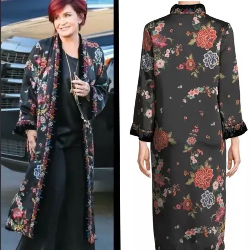 Johnny Was Velvet-Trim Floral Kimono/Jacket NWT (oversized)