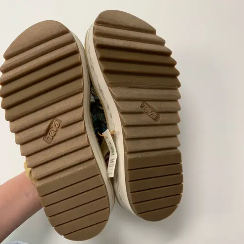 Teva Flatform Ceres Embroidery-fringe Platform Sandals Size 8