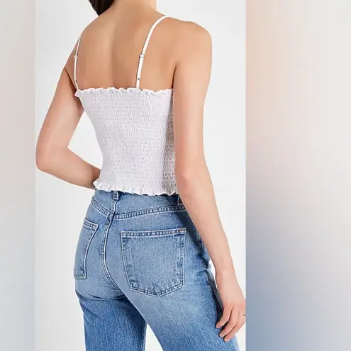 EXPRESS NWT  Smocked Cropped Cami  Size L - Image 2