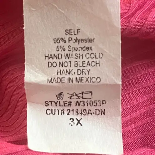 White Birch Pink Crop Top Size 3X