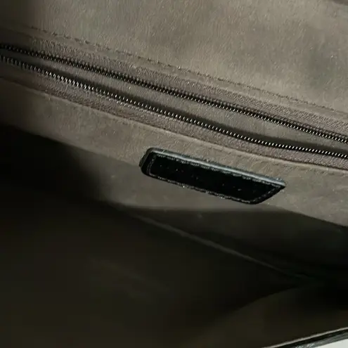 Tiffany & Fred Black Clutch with Gold Chain