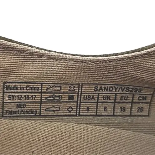 Vionic Suede Lace-Up Espadrilles Sandy Olive