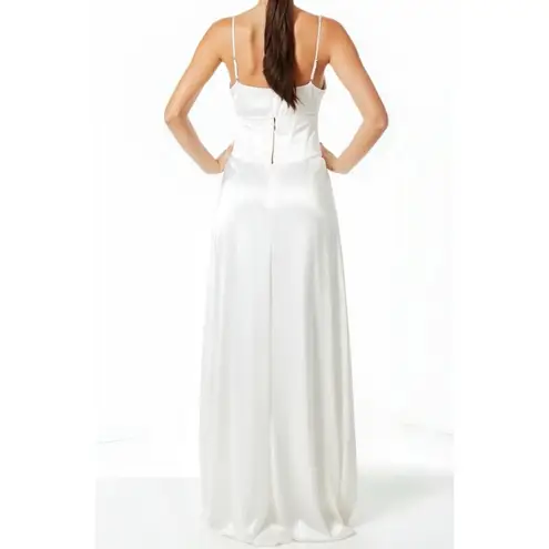 Elliatt Evangeline Corset Satin Gown, Ivory, XS