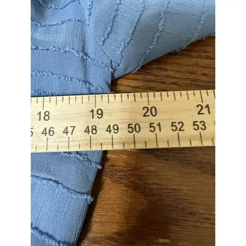 Style Rack Mini Blue Dress Ruched Size Medium Long Sleeve V Neck