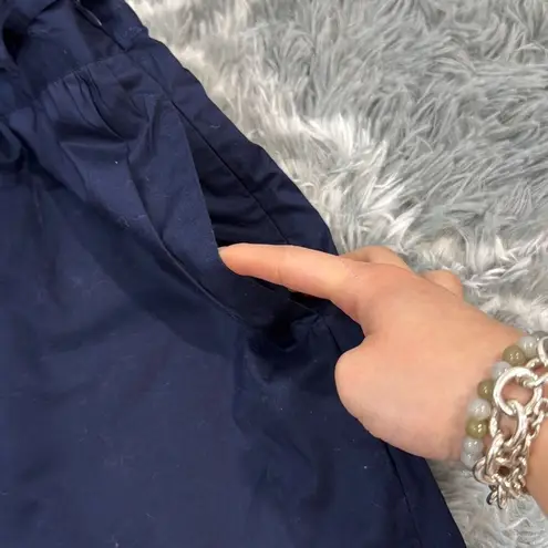 Jason Wu NWOT  Women’s High-Waisted Navy Cotton Shorts With Tie-Waist Belt in Siz - Image 5