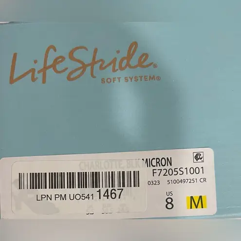 Life Stride Womens Charlotte Black Slip on Heels Shoes 8 Medium (B,M) BHFO 9145