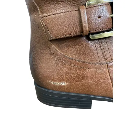 Naturalizer Jessie Leather Knee High Riding Boots Wide Calf Brown Cinnamon US 12 - Image 7