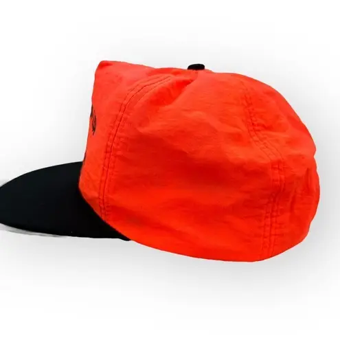 Vintage 1995 Fremont Outing Club Clam Bake Trucker Hat Orange Snapback Black