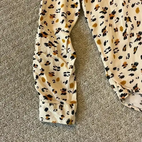 Velvet Heart Animal Print Button Top With Convertible Sleeves