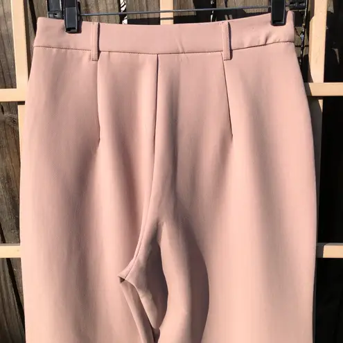 NEW Because of Alice BOA Wide Leg Suit Trousers Dusty Rose M Pink Size M