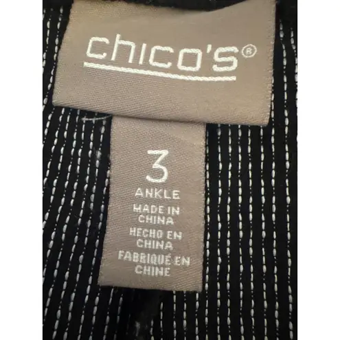Chico’s Black Shimmery Pants Size 3 – Rayon Blend Stretch Dress Pants