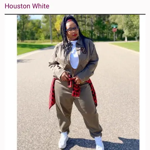 Houston White flight suit Green Size XXL