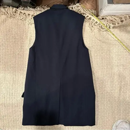Rag and Bone  Francois Womens Oversized Navy Wool
Vest XSmall - Image 10