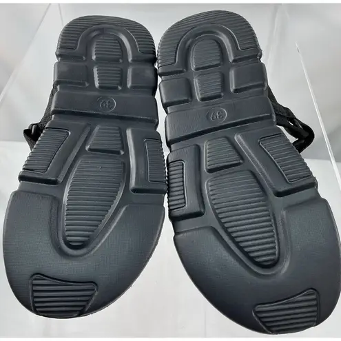 OutPro Women's Sandals Size 8.5 Black Hook And Loop Strap Vacation Beach Walk