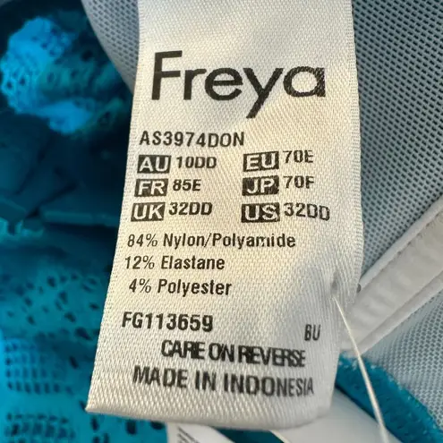 Freya Turquoise Blue Sundance Crochet Halter One Piece Monokini Size 32DD NEW Size M